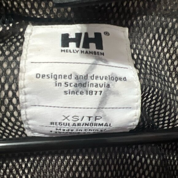 Helly Hansen Weatherproof Hooded Raincoat in Black - Size XS - Picture 2 of 4